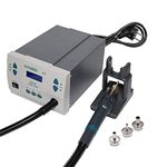 Quick 861DW 1000W Hot Air Gun Soldering Station Intelligent Digital Display Automatic Sleep Fast Desoldering Hot Air Rework Station with 3 Nozzles Heat Gun For Phone PCB Chip Repair