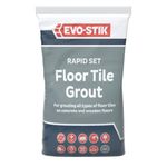 EVO-STIK Floor Tile Grout, Fast Setting, For Wood and Concrete Floors, Waterproof, For Interior and Exterior Use, Colour: Grey, 5kg