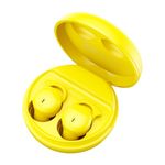 Hulaed Invisible Sleep Headphones,Sleep Earbuds for Side Sleepers,Sleep Earphones Comfortable Noise Blocking, Bluetooth 5.3 Wireless Headphones for Sleeping,Running,Driving,Hiking - Yellow