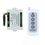 Four Channels Wireless Remote Control Industrial Four Button high-Power Remote Transmitter Remote Control Switch 12v 24v 36V Control Industrial Equipment Lamp Lifter Control