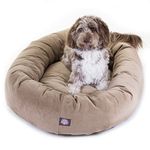 Majestic Pet 52 Inch Stone Suede Bagel Dog Bed By Products