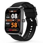 Smart Watch(Answer/Make Call), 2.02" Smartwatch with Blood Pressure Blood Oxygen Heart Rate Sleep Monitor, IP68 Waterproof Fitness Tracker 100+ Sports Modes Compatible with iOS Android for Men