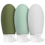 Opret 100ml Silicone Travel Bottle, 3 Pack Leak Proof Containers 3.4oz Refillable Squeezable Bottles for Liquid Shampoos, Conditioner and Toiletries, BPA Free and TSA Approved