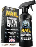 Pest X Pro Hail Silverfish Killer Spray 500ml (1 Pack) – Fast-Acting Cypermethrin Formula – Silverfish Spray for Home Use – Low Odour – Non-Staining – Long-Lasting Silver Fish Treatment