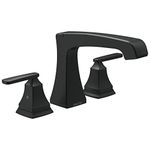 Delta Faucet Ashlyn 2-Handle Widespread Roman Tub Faucet, Black Tub Faucet, Roman Bathtub Faucet, Delta Roman Tub Faucet, Tub Filler, Matte Black T2764-BL (Valve Not Included)