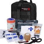 TOUROAM IFAK Molle Trauma Kit- Emergency Survival First Aid Kit, Military Tactical Admin Pouch EMT, Bug Out Bag Camping Gear Supplies Hiking Car