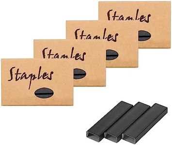 4 Pack Black Staples for Stapler, 26/6 Standard Staples Set Jam Free Stapler Refills, 1/4 Inch Staples for Home Office Supplies, 1000Pcs Staples per Pack, 4000Pcs in Total