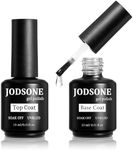 JODSONE 2 Bottles of Top Coat Base Coat Gel Polish Set Bright Surface At Home DIY Nail Salon Girl Gift……