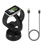 kwmobile Smartwatch Docking Station Compatible with Samsung Galaxy Fit 3 Charge Stand - Magnetic Dock - Black