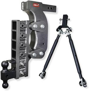 GEN-Y Hitch Heavy Duty Tow Hitch for 2.5" Receiver - 21" Drop with 6 Adjustable Positions, Includes Dual Ball Mount, Pintle Lock and Stabilizer Kit, 21,000 lbs Towing Capacity, 2,400 lbs Tongue Weight