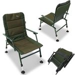 NGT XPR Carp Coarse Fishing Sturdy Chair with Arm Rests with Mud Feet