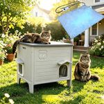 Weatherproof Outdoor Heated Cat Hou