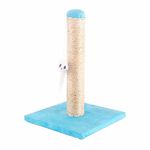 Nobleza Cat Scratching Post Small Cat Activity Center Kitty Climbing Tree with sisal Kitten Play Tower with Hanging Toys, Blue, 25 * 25 * 35cm