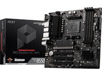 MSI PRO B550M-VC WiFi ProSeries Motherboard (AMD AM4, DDR4, PCIe 4.0, SATA 6Gb/s, M.2, USB 3.2 Gen 2, HDMI/DP, Wi-Fi, mATX)