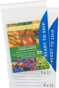 GennZee 500 Pack Clear Poly Bags Permanent Adhesive Strip With Suffocation Warning (9x12)