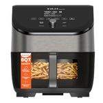 Instant Pot Vortex Plus 6-Quart Air Fryer Oven with ClearCook Cooking Window, Odor Erase Technology, Digital Touchscreen, Includes Free App with over 1900 Recipes, Single Basket, Stainless Steel, 6QT