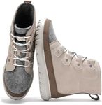 Project Cloud Womens Snow Boots - Genuine Suede Waterproof Memory Foam Insole and Non-Slip Winter Snow Boots For Women Footwear - Outdoor Shoes (Leonora, GREY, 7)