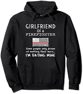 Proud Girlfriend Of A Firefighter Boyfriend Fireman American Pullover Hoodie