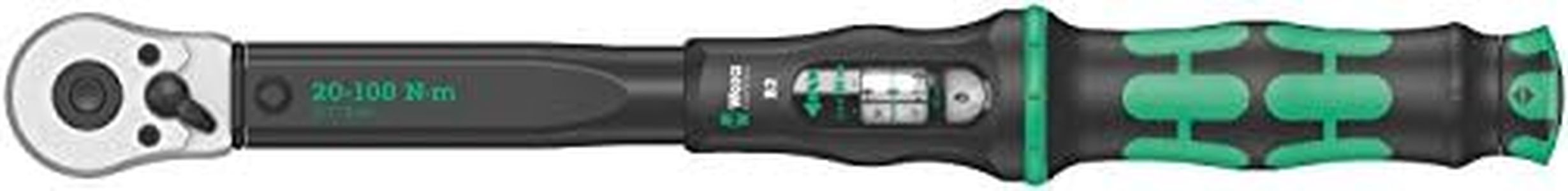 Wera Torque Wrench with Reversible Ratchet, 20-100 nm Size, 3/8-inch Drive