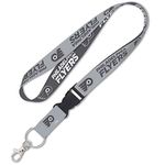 WinCraft Philadelphia Flyers Lanyard with Detachable Buckle, 1" - Grey