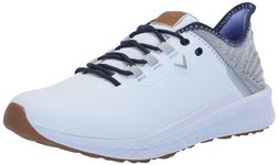 Callaway Women's La Jolla Sl Golf Shoe, White/Navy, 8 Wide