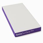 Snuz - SurfaceDuo Cot Mattress 140 x 70 Pocket Sprung, Two Firmness Levels with Memory Foam , White