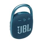 JBL Clip 4 - Portable Mini Bluetooth Speaker, Big Audio and Punchy bass, Integrated Carabiner, IP67 Waterproof and dustproof, 10 Hours of Playtime, Speaker for Home, Outdoor and Travel - (Blue)