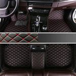 Custom Making Car Floor Mats for Mercedes Benz A,B,C,E,S-Class,AMG GT, CLA,CLK,CLS,M-Class,G-Class,GLA,GLB,GLC,GLE,GLK,GL/GLS,EQA,EQB,EQC,EQE,EQS 1999-2023 (Black Red)