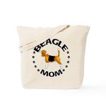 CafePress Beagle Mom Tote Bag Natural Canvas Tote Bag, Reusable Shopping Bag