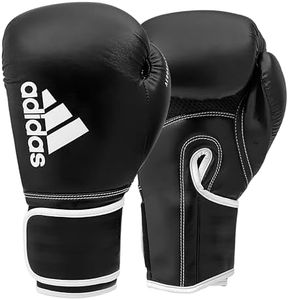 adidas Boxing Gloves - Hybrid 80 - for Boxing, Kickboxing, MMA, Bag, Training & Fitness - Boxing Gloves for Men & Women - Weight (12 oz, Black/White)