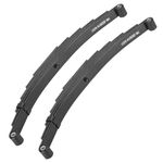 SEHNSUCHT Trailer Leaf Spring, 6 Leaf Double Eye 3500lb Leaf Springs for 7000lb Trailer Axle, 25-1/4"L, 1.75" Width, 3” Free Open of Leaf Spring, Replace for SW6, 2-Pieces