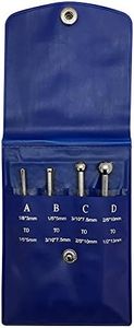 Prolinemax 4 Pc Telescopic Small Hole Bore Gauge Set Ball Type Metal Gage 1/8"-1/2"