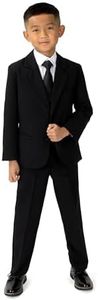 Spring Notion Boys' Classic Fit Dress Suit Set, Black, 10