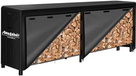 Amagabeli 8ft Firewood Log Rack wit