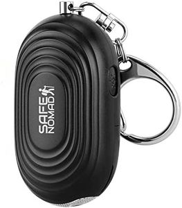 Personal Alarm for Women. Police Approved Panic/Rape Alarm with LED Flashlight, Matte Black, Small, Stylish & Loud (130Db). For Children, Students, Kids and the Elderly.