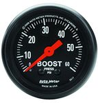 Auto Meter 2617 Z-Series 2" 0-60 PSI Mechanical Boost Gauge