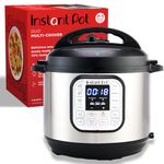 Instant Pot Duo 7-in-1 Electric Pressure Cooker, Slow Cooker, Rice Cooker, Steamer, Saute, Yogurt Maker, Warmer & Sterilizer, Includes App With Over 800 Recipes, Stainless Steel, 6 Quart