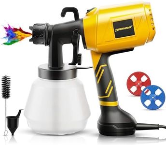 Tomahawk EPS-C10 550W Electric Paint Sprayer — Spray Gun for Painting Home & DIY | 100% Copper Motor | 1000ml Tank | 3 Nozzles (1.0/1.8/2.5mm) | HVLP 800ml/min (Yellow)