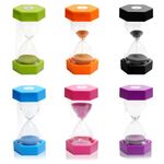 Sand Timer, Hourglass Timer, Color Sand Timers, Kitchen Timer, Sand Timer Kid, Time Management Assistant, 1min / 3mins / 5mins / 10mins / 20mins / 30mins, 6 Pcs