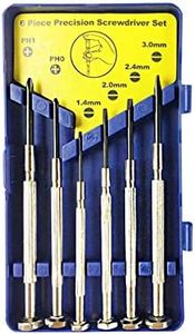 6 PCS Precision Screwdriver Set, Small Screwdriver Kit in case Precision Repair Tool Kit Pocket Size Screwdriver Kit Precision Mini Slotted Screwdriver Set for Jewelers Watchmaker iPhone