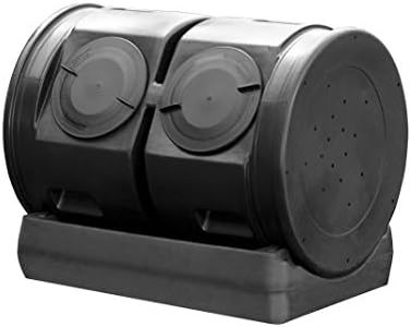 Good Ideas Compost Wizard Outdoor Garden Dual Tumbler Compost Container