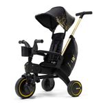 DOONA Liki Baby Trike S5 - Premium Limited Edition Golden Foldable Toddler Tricycle with parent handle for ages 10 Months to 3 Years