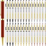 Colarr 30 Pcs Slimline Pen Kit Wood Turning Pen Kits Twist Pen Kit with Refill Lathe Turning Supplies for DIY Pen Making Office Supplies Friend Gifts(Multicolor)