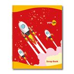 YOUVA Navneet | Scrap Book For Kids And Students | Soft Bound | 22Cm X 28Cm | Plain Colourful Paper Inside | 32 Pages | Pack Of 3