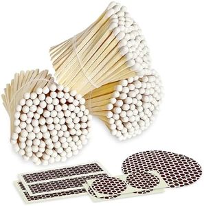 2" Classic White Tip Safety Matches | 300+ Bulk Artisan Matchsticks with Bumble Striker Stickers by Thankful Greetings | Decorative Candle Accessories | Unique & Fun for Home Decor, Gifts, & Events