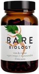 Bare Biology Vegan Omega 3 Algae Oil + Astaxanthin - Vim & Vigour Capsules (30 Servings) EPA 250mg DHA 500mg, Sustainably Sourced/Independently Tested for Purity