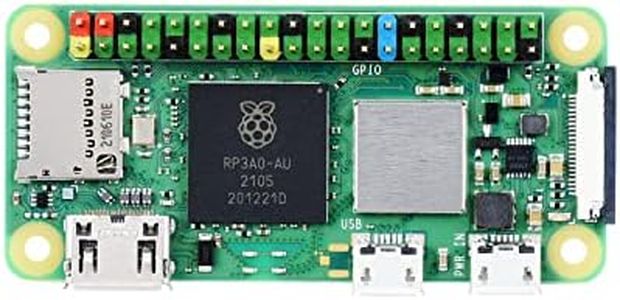 Waveshare Retrofited Raspberry Pi Zero 2 WHC with Pre-Solder Color Coded Pinheader Five Times Faster 1GHz Quad-Core Arm Cortex-A53 CPU with WiFi Bluetooth 4.2 BLE