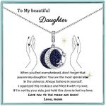 Sereney Valentines Day Gifts for Daughter from Mom, Mother Daughter Necklace from Mom, to My Beautiful Daughter Necklace as Birthday Gifts Ideas from Mom, Mother Daughter Jewelry from Mom