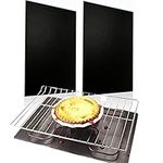 Oven Liners for Bottom of Oven-Extra Thick Oven Liners for Fan Assisted Ovens-Large Non Stick Oven Liner 40x50cm-Oven Protector Sheet-BBQ Grill Mat-Oven Mat by Lxrious.