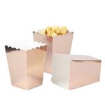 AimtoHome Rose Gold Popcorn Boxes Mini Paper Popcorn Box Cardboard Popcorn Container for Party, Pack of 24